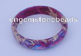 CGB205 Inner diameter 55mm fashion dyed imperial jasper gemstone bangle