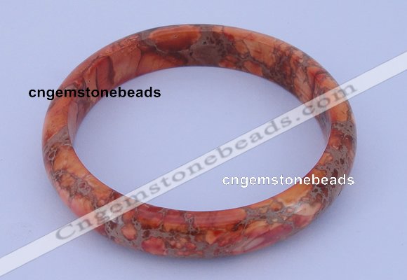 CGB206 Inner diameter 60mm fashion dyed imperial jasper gemstone bangle