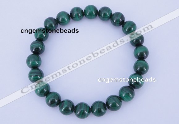 CGB215 2pcs 7.5 inches 4mm natural malachite gemstone bracelets