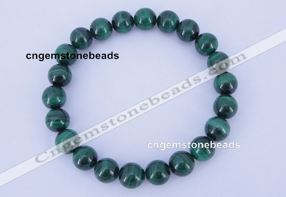 CGB216 2pcs 7.5 inches 6mm natural malachite gemstone bracelets