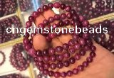 CGB2512 7.5 inches 8mm round ruby zoisite beaded bracelets