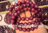 CGB2514 7.5 inches 11mm round ruby zoisite beaded bracelets