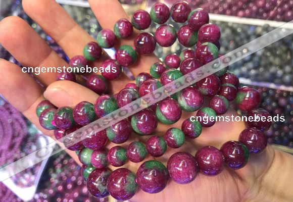 CGB2528 7.5 inches 10mm round ruby zoisite beaded bracelets