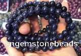 CGB2533 7.5 inches 7mm round sapphire gemstone beaded bracelets