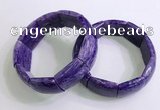 CGB2582 7.5 inches 20*25mm charoite gemstone bracelet