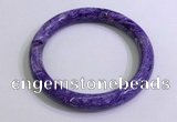 CGB2584 Inner diameter 60mm fashion charoite gemstone bracelet