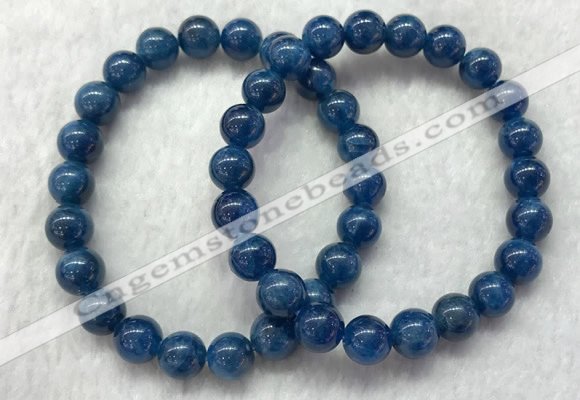 CGB2624 7.5 inches 8mm round natural apatite beaded bracelets