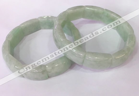 CGB2641 14*20mm faceted rectangle jade bracelets wholesale