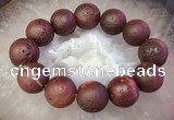 CGB3009 7.5 inches 20mm round agate bracelet wholesale