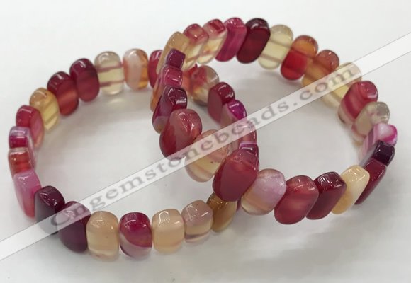 CGB3103 7.5 inches 8*15mm oval agate gemstone bracelets