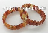 CGB3104 7.5 inches 8*15mm oval agate gemstone bracelets