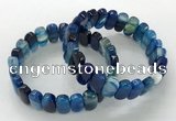 CGB3105 7.5 inches 8*15mm oval agate gemstone bracelets