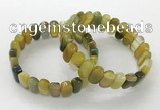 CGB3109 7.5 inches 8*15mm oval agate gemstone bracelets