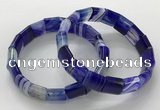 CGB3170 7.5 inches 12*15mm rectangle agate bracelets wholesale