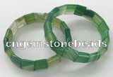 CGB3173 7.5 inches 12*15mm rectangle agate bracelets wholesale