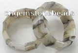 CGB3185 7.5 inches 15*25mm rectangle agate bracelets wholesale