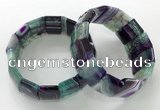 CGB3190 7.5 inches 15*25mm rectangle agate bracelets wholesale