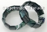 CGB3191 7.5 inches 15*25mm rectangle agate bracelets wholesale
