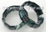 CGB3191 7.5 inches 15*25mm rectangle agate bracelets wholesale