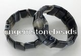 CGB3192 7.5 inches 15*25mm rectangle agate bracelets wholesale