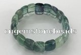 CGB3226 7.5 inches 12*20mm oval fluorite gemstone bracelets