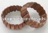 CGB3255 7.5 inches 12*25mm oval goldstone bracelets wholesale