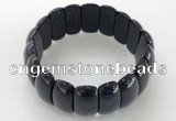 CGB3256 7.5 inches 12*25mm oval blue goldstone bracelets