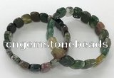 CGB3269 7.5 inches 10*15mm faceted marquise Indian agate bracelets