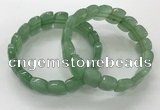 CGB3276 7.5 inches 10*15mm faceted marquise green aventurine bracelets