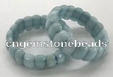 CGB3293 7.5 inches 10*20mm faceted oval imitation aquamarine bracelets