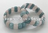 CGB3294 7.5 inches 10*20mm faceted oval mixed gemstone bracelets