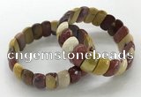 CGB3299 7.5 inches 10*20mm faceted oval mookaite bracelets