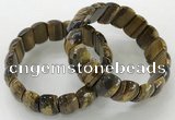 CGB3301 7.5 inches 10*20mm faceted oval yellow tiger eye bracelets