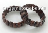 CGB3304 7.5 inches 10*20mm faceted oval red tiger eye bracelets