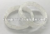 CGB3330 7.5 inches 10*15mm rectangle white crystal bracelets