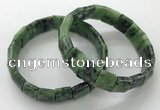 CGB3339 7.5 inches 10*15mm rectangle ruby zoisite bracelets