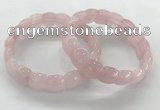 CGB3361 7.5 inches 10*15mm oval rose quartz bracelets