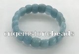 CGB3367 7.5 inches 10*15mm oval imitation aquamarine bracelets