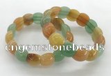 CGB3371 7.5 inches 10*15mm oval mixed aventurine bracelets