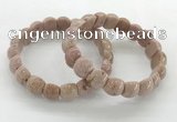 CGB3379 7.5 inches 10*15mm oval rhodochrosite bracelets wholesale