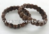 CGB3385 7.5 inches 10*15mm oval mahogany obsidian bracelets