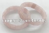 CGB3391 7.5 inches 10*15mm rectangle rose quartz bracelets