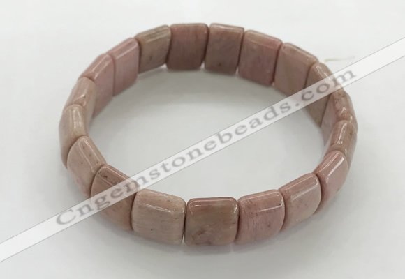 CGB3393 7.5 inches 10*15mm rectangle rhodochrosite bracelets