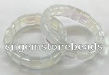 CGB3394 7.5 inches 10*15mm rectangle synthetic moonstone bracelets