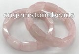 CGB3401 7.5 inches 15*21mm rose quartz bracelets wholesale