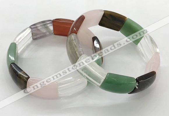 CGB3405 7.5 inches 15*21mm mixed gemstone bracelets