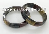 CGB3412 7.5 inches 15*21mm mixed yellow tiger eye gemstone bracelets