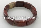 CGB3413 7.5 inches 15*21mm red jasper gemstone bracelets