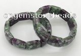 CGB3415 7.5 inches 15*21mm imitation ruby zoisite bracelets