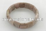 CGB3429 7.5 inches 12*15mm faceted rectangle rhodochrosite bracelets